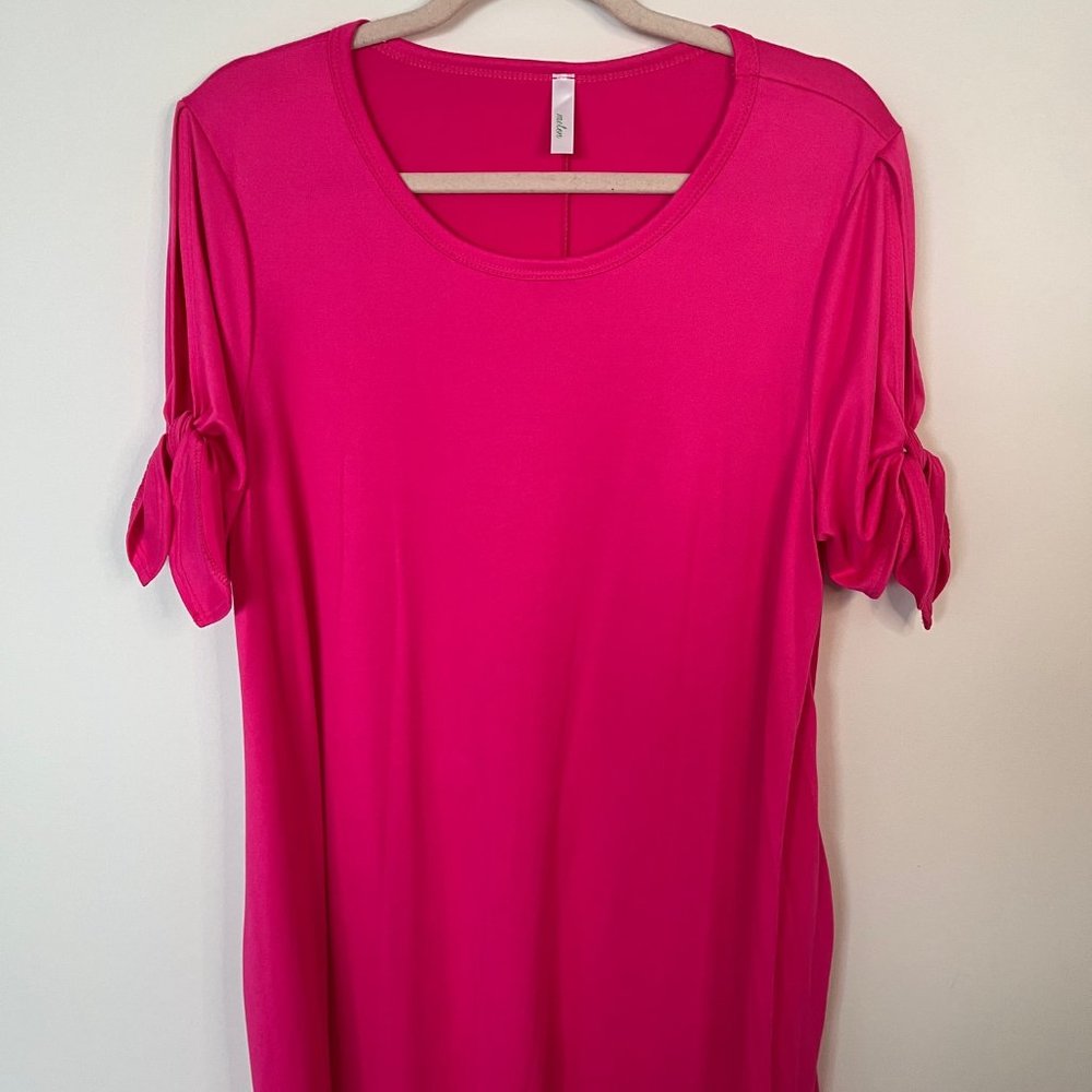 Ribbon Sleeve Knit Dress - Picture 5 of 11